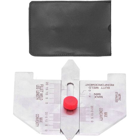 Schweißnaht-Kontrolllehre aus Edelstahl, automatisches Winkelschweißhöhenmessgerät, 20 mm Messbereich (1/5)