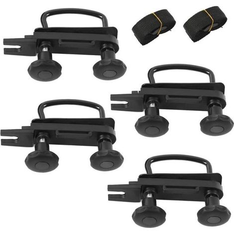 Collier de serrage universel en acier inoxydable pour coffre de toit, kit de montage pour voiture et camion, support en U (1/5)