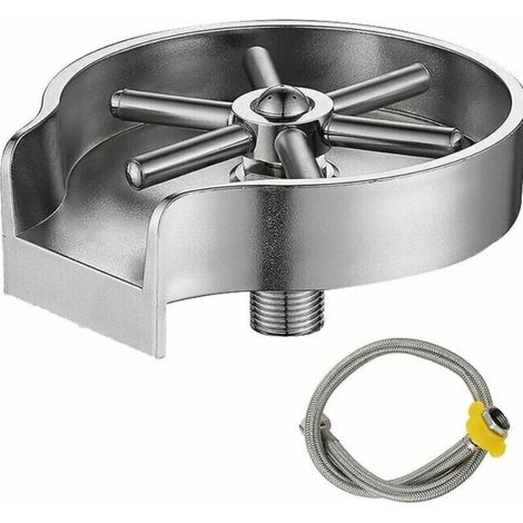 SABIR Robinet Rinceur de verre Presse automatique Évier de cuisine Nettoyant pour verre (1/3)