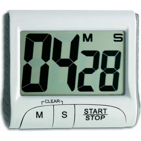 Minuteur et chronomètre numérique pour œufs, avec affichage, grands chiffres, accessoire de cuisine, alarme courte durée, jusqu'à 99 min 59 s (1/5)