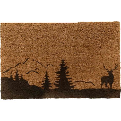 Kokosnuss fumatte 80 x 50 cm rutschfest wetterbestandig