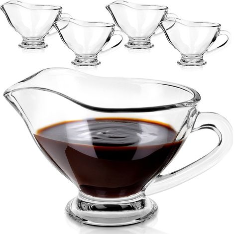saucière en verre 200 ml, lot de 5. (1/5)