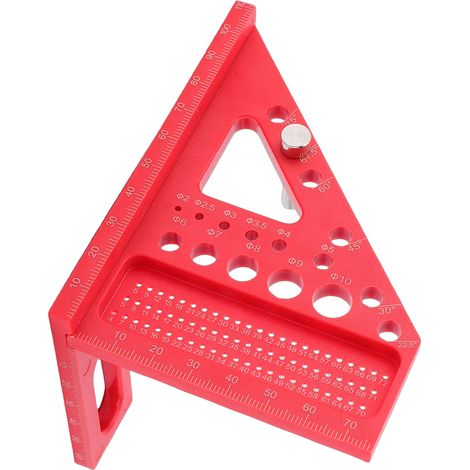 Règle de mesure multi-angles, équerre de menuisier multifonctionnelle, règle de traçage pour la construction en bois (1/5)