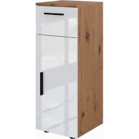 Mobiletto bagno Irma, Rovere, 30 x 81 cm, Vicco