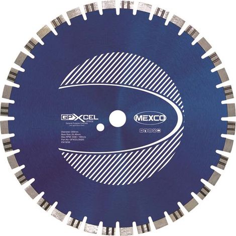 MEXCO XCEL Concrete Diamond Blade 350mm for Tough Cutting (1/2)