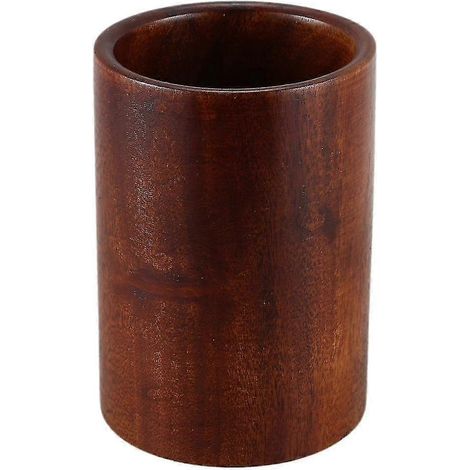 Porte-ustensiles de cuisine en bois pour cuillères, spatules, à poser sur un comptoir ou une table à manger. (1/5)