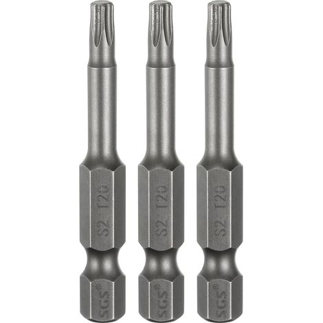3 Pièces Embout Tournevis T20 Torx Pointe Magnétique Acier S2 (1/5)
