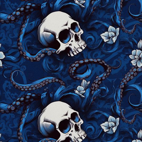 Tela Oxford decorativa para exteriores - Motivo de calavera I DX4848 (1/5)