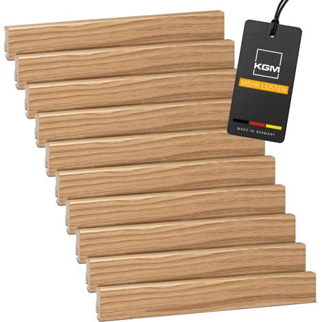 KGM Sockelleiste Holz Eiche Furnier natur lackiert 24m (10 St)