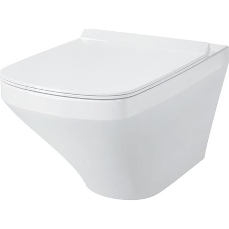 Asiento inodoro DuraStyle de Duravit sin bisagras SoftClose acero