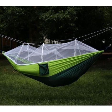 Hamac de Camping avec Moustiquaire pour 2 Personnes, 260x140cm, Capacité 200kg, Étiquette Incluse (1/5)