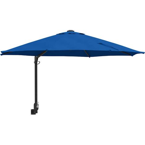 Moderno ombrellone da giardino basculante 248 x 248 x 148 cm design minimalista resistente in poliestere azzurro 020058633