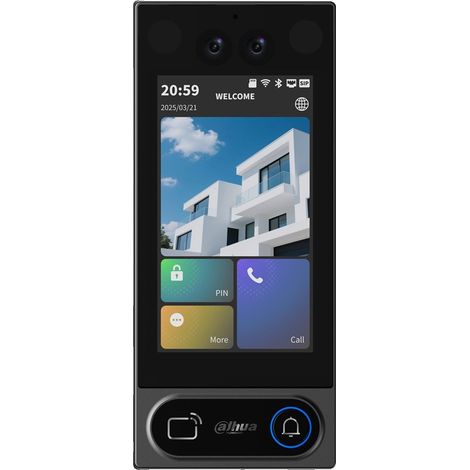 Interphone IP Dahua pour villa, avec écran tactile de 5 pouces et reconnaissance faciale (1/2)