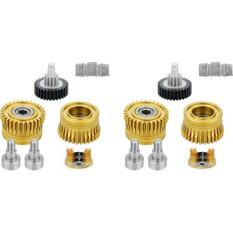 2x K1 Max Extruder, K1 Doppellager-Zahnrad-Upgrade-Kit aus gehärtetem Stahl, für K1 / K1 Max / K1C 3D-Drucker Zubehörteile (1/5)