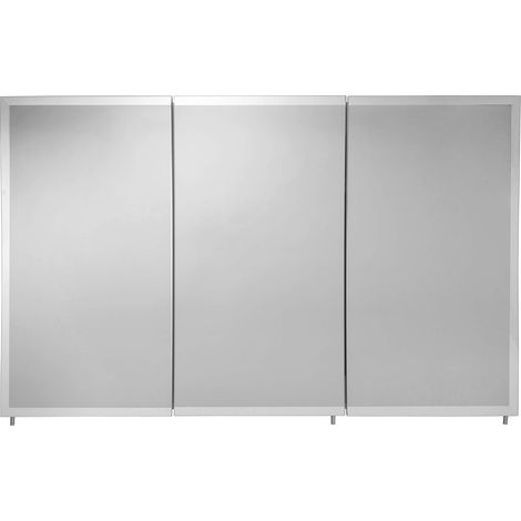 Croydex Large Three Door Bathroom Cabinet, Hang 'n' Lock™, 76 x 121cm - Burwell (1/5)