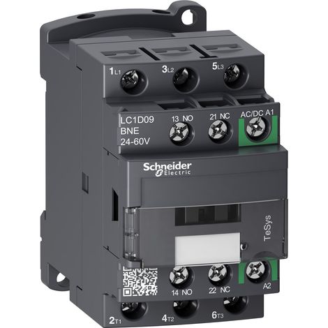 TeSys D - contacteur - 3P(3 NO) - AC3 - = 440V 9A - 24 à 60Vca-cc