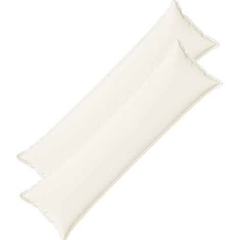 vidaXL Cushion with Pillow HOUTEN 2 pcs White Faux Linen (1/5)