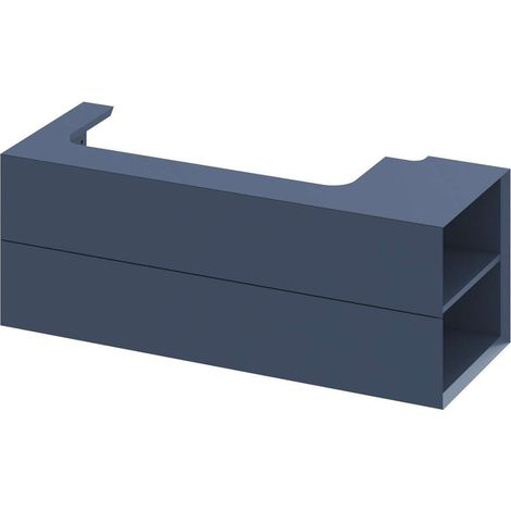 Ravak Lite - Waschbeckenschrank 120x45x43 cm, 2 Schubladen, Deepsea Blue X000001893 (1/4)