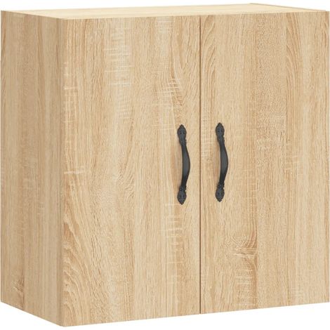 Armario de almacenamiento mural práctico en roble Sonoma 60 x 31 x 60 cm madera de ingeniería 020048799 (1/5)