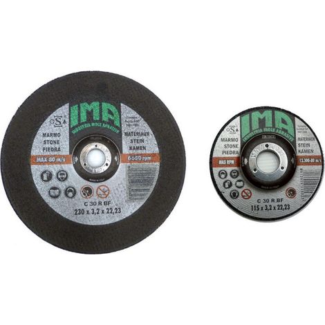 Disco abrasivo ima 50pz taglio marmo 230x3,2 mola abrasiva - Salone