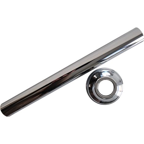 Canotto di scarico per wc diam. 30 mm con rosone cromo Paffoni