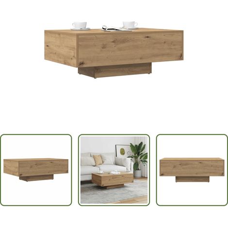Wohnzimmer Tisch - Couchtisch Artisan-Eiche 85x55x31 cm Holzwerkstoff (1/5)