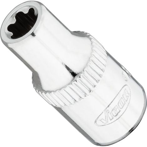 VIGOR T+ Steckschlüsseleinsatz, V7920-EP6, 1/4 Zoll (6,3 mm) Vierkant, E+ Profil, SW E6+ (1/2)