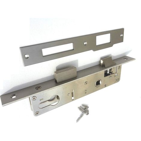 Serrure de porte de jardin en acier inoxydable - Serrure étroite - 40 mm - Cadenas tubulaire de 25 mm (1/5)