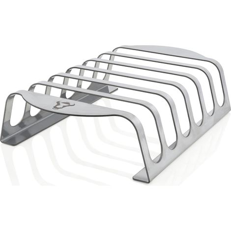 BBQ-Toro Portacostine in acciaio inox per 6 costolette  Supporto per costolette
