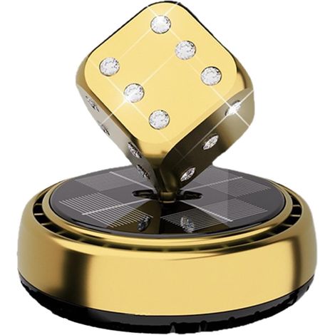 Cube désodorisant pour voiture – alimenté par l'énergie solaire Diffuseur de parfum au parfum de mer, d'orange et de couleur Design de cube élégant pour tableau de bord Accessoire décoratif & él (1/5)