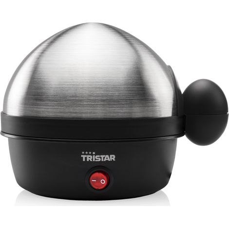Tristar EK-3076 Cuociuova 7 Uova 400W Spegnimento Automatico Coperchio Acciaio Inox Misurino con Perforatore colore Nero (1/4)
