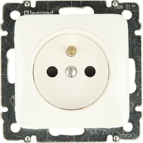 Legrand Creo™, ultrablanc prise Schuko UTE, sécurité enfants