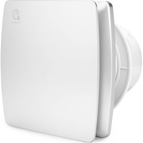 Wolketon Badlüfter Ø150mm Abluftventilator mit Rückstauklappe, Badezimmerlüfter Bad Lüfter Abluftventilator  240 m³/h, 18 Watt / 35dB Wandventilator für Bad, WC, Küche