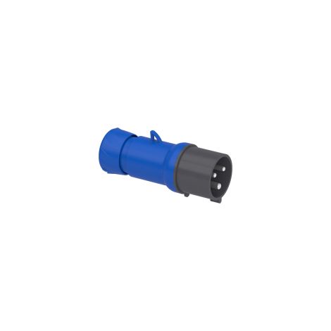 PratiKa - fiche mobile industrielle droite 32 A - 2P+T - 200..250 V CA - IP44 - PKE32M423