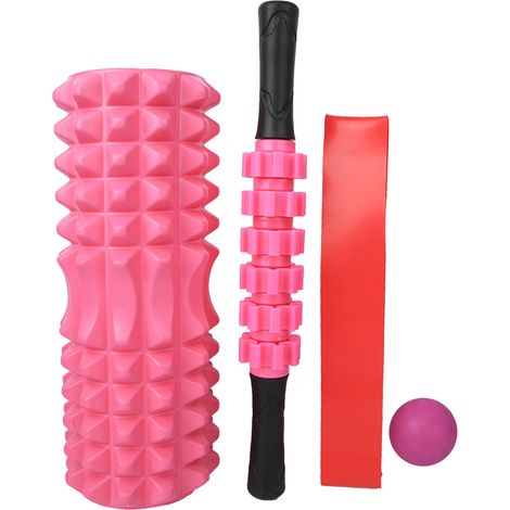 Rouleau de massage en mousse creuse en forme de pointe de 33 cm pour le yoga et le Pilates (5 en 1) (1/5)