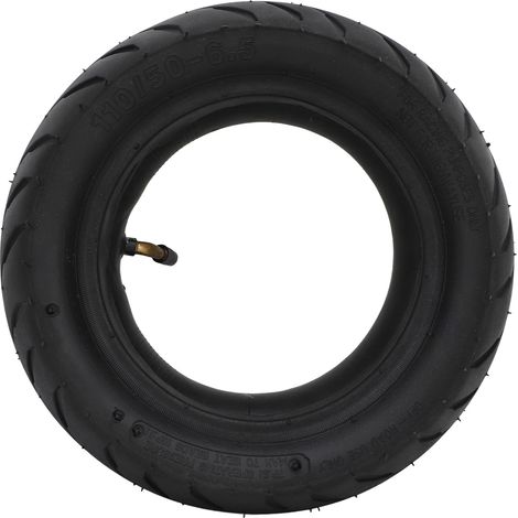 Ensemble de pneus et chambres à air 110/50-6.5 avec tige de valve coudée TR87 en caoutchouc pour moto et scooter électrique 38cc 47cc 49cc. (1/4)