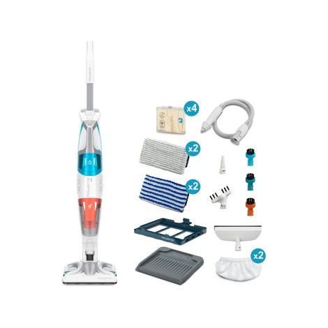 Rowenta – Aspirateur balai cyclonique 1700W – Nettoyage sec et humide – Capacité réservoir 0,4L – Pour sols durs et tapis (1/10)