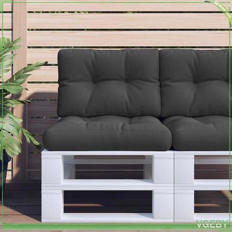 Coussin de palette - FAF EISY - 360542 - Noir - 50x40x12 cm - Polyester résistant UV et eau (1/5)