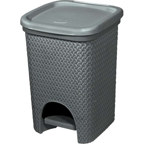 Intreccio Pattumiera 6 Grigio - 20X21X28, 8 Cm