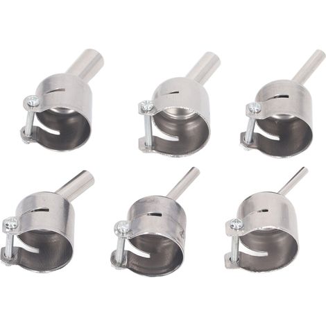 Kit de 6 buses pour pistolet à air chaud 850 en alliage d'aluminium (embouts de 3, 4, 5, 7, 8 et 10 mm) - Fournitures pour station de soudage (1/5)