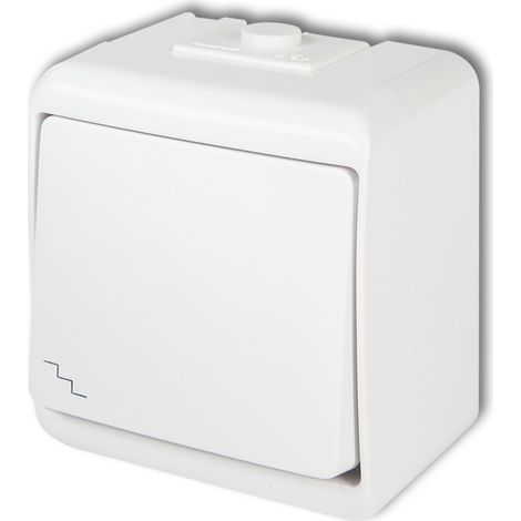 Interruptor de escalera Karlik NT N/T blanco IP54 (1/2)