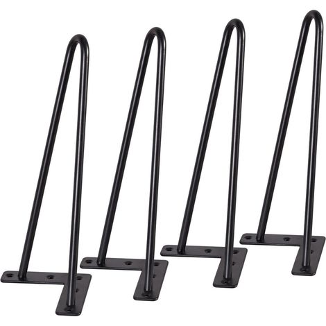 Schwarze Haarspangenfüße, 8 Zoll, 4er-Set DIY-Metalltischmöbel
