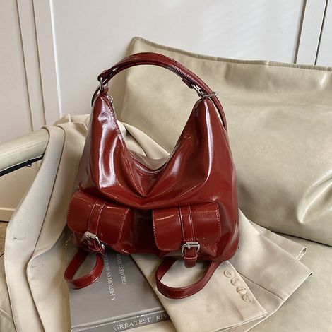 Nouveau sac multifonction de haute qualité doux, à une seule épaule avec plusieurs poches, pour la moto (1/3)