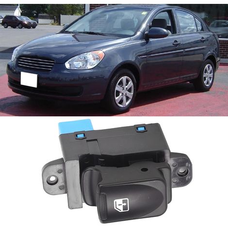 Hyundai Accent Einzelner elektrischer Fensterheberschalter 93580-1E000 (2006-2010) Schwarz ABS (1/5)