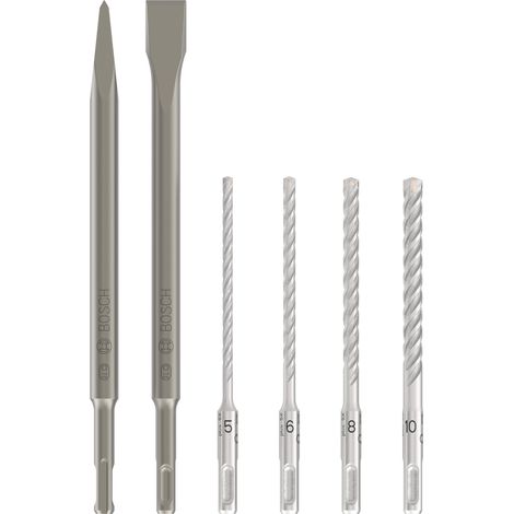 Bosch Drill bits set PRO SDS plus-4C Chisel and Drill Bit Set 6 pcs 2607017585