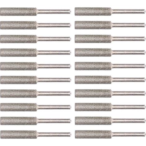 Kit de 20 Meules Rotatives pour Affûteuse de Chaîne de Tronçonneuse en Emeri 5.5mm avec Revêtement Ti (1/5)