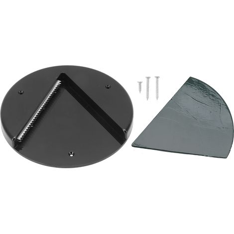 Décapsuleur sous meuble rond, ouvre-bouteille à une main, facile et gain de place, pour seniors et mains fragiles, arthrite, boîte couleur trois trous (Noir) (1/5)
