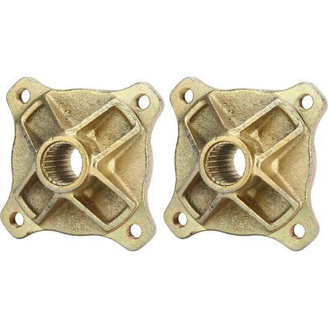 Moyeux de Roue D'essieu Arrière Cannelés 24T, Arbre de Moyeu Arrière Robuste à 4 Goujons 24T 25 Mm pour Quad Go Kart 121520 Remplissage Solide, traité Thermiquement (1/4)