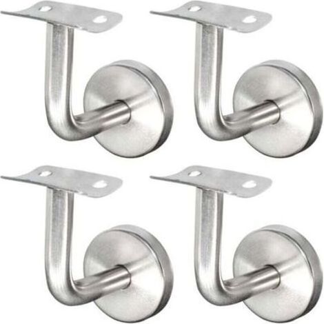 Handlaufhalterung aus Edelstahl 304 für Treppengeländer, Wandhalterung, Holzgeländer, silber (4 Stück) (1/4)