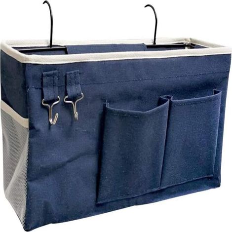 Sac de rangement de chevet, sac de rangement suspendu pour lits superposés, pour livres, magazines, jouets, téléphones portables, écouteurs (Vert) (1/5)